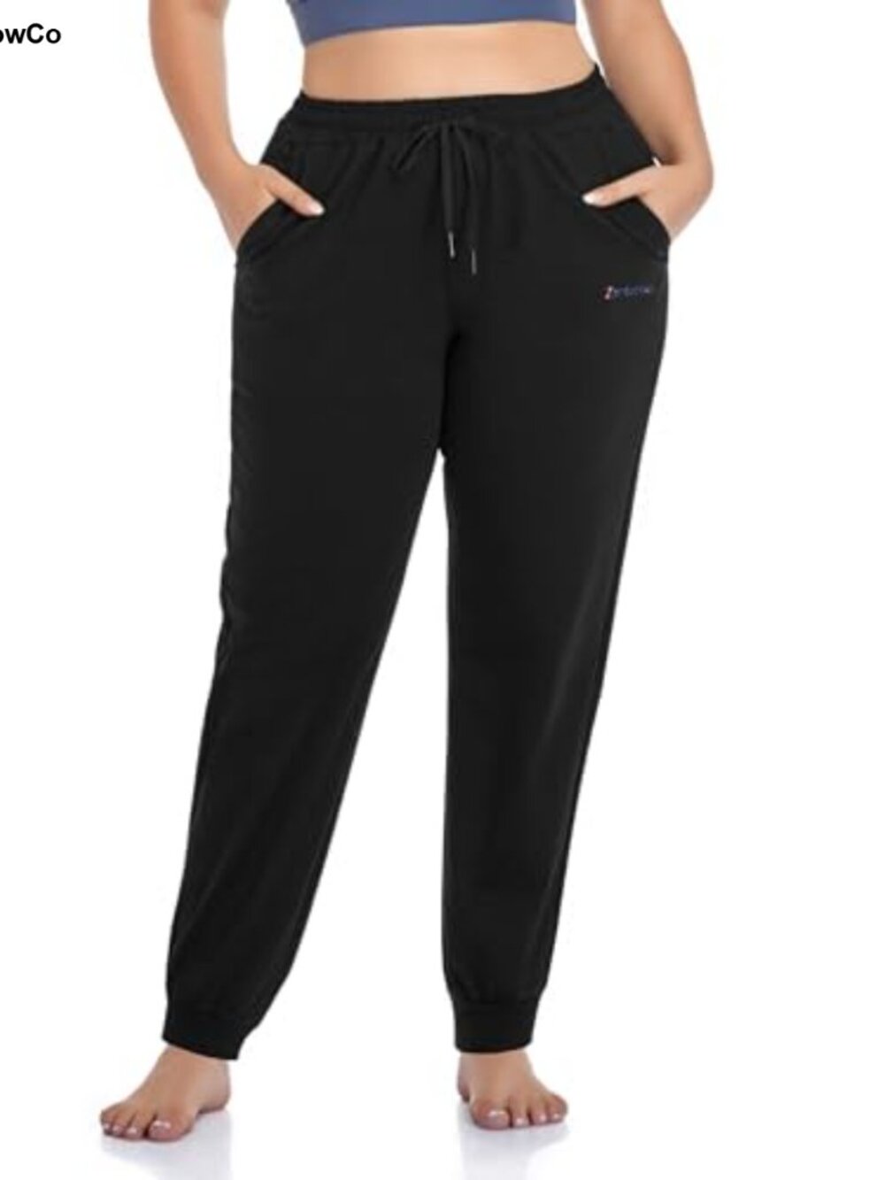 Plus Size Tapered Sweatpants Joggers with Pockets for Yoga Lounge
